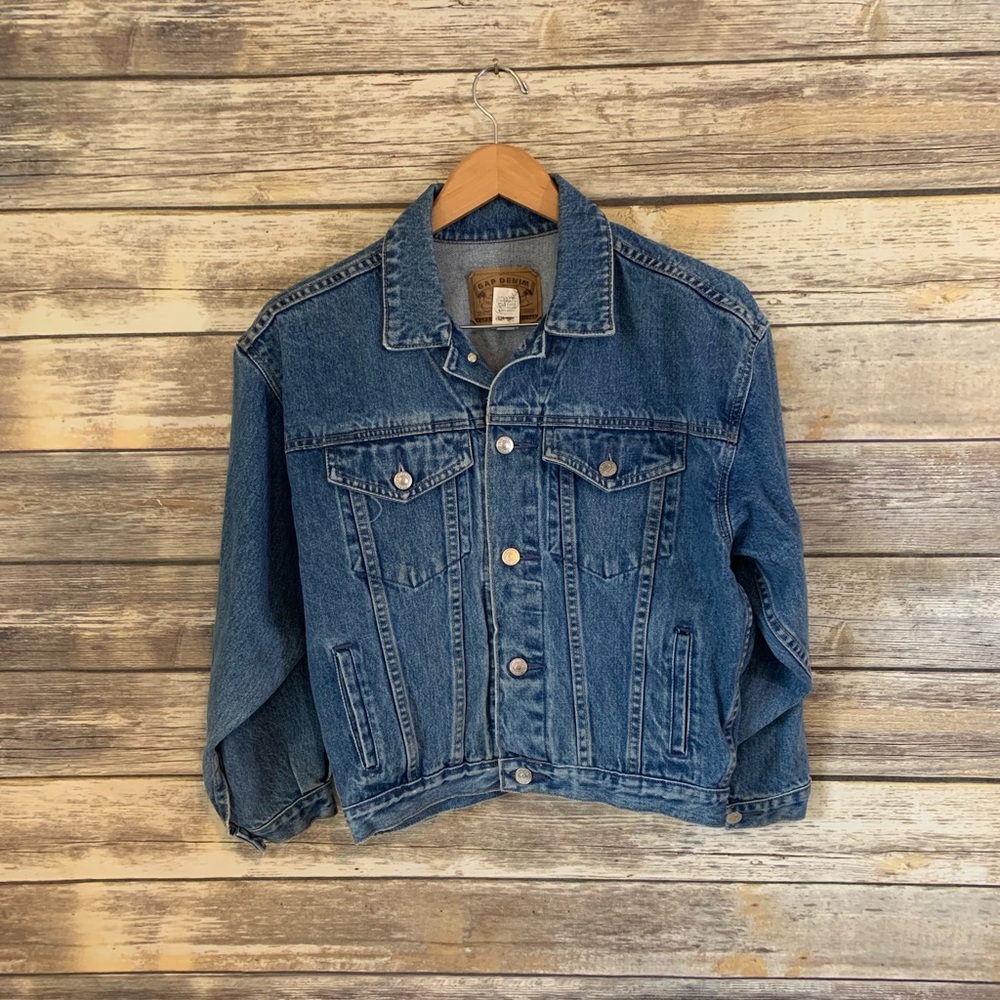 Vintage Gap women’s Denim Jean jacket - Kids XL - Picture 2 of 8